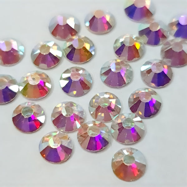 Clear  ab non-hotfix flatback glass rhinestones