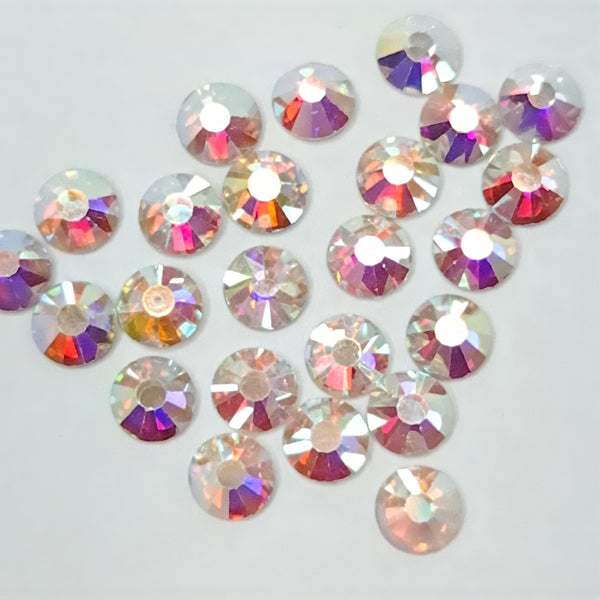 Clear  ab non-hotfix flatback glass rhinestones