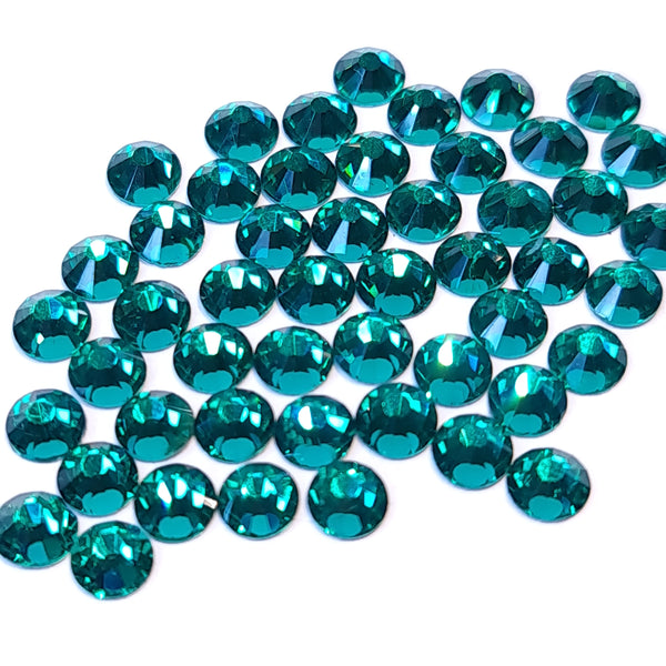 Green Zircon flatback glass rhinestones
