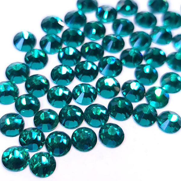 Green Zircon flatback glass rhinestones