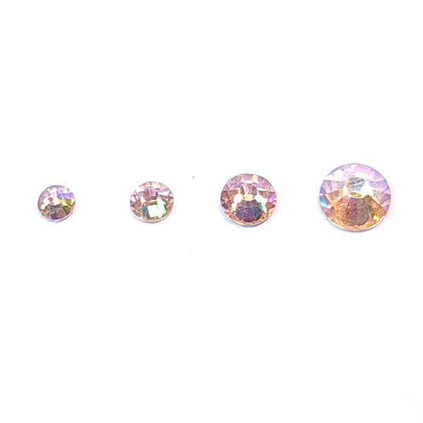 Apricot ab non hotfix flatback glass rhinestones