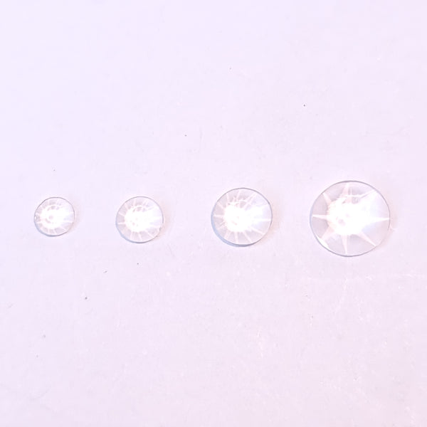 Transparent clear non-hotfix flatback glass rhinestones