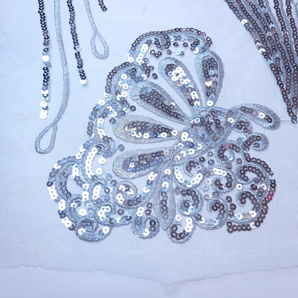Sequin and embroidery appliques