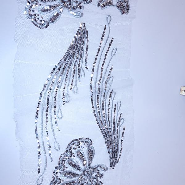 Sequin and embroidery appliques