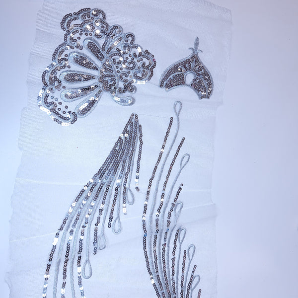 Sequin and embroidery appliques