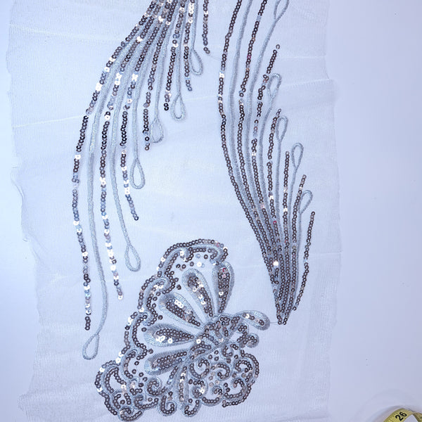 Sequin and embroidery appliques