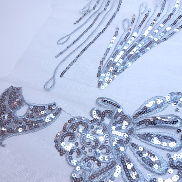 Sequin and embroidery appliques