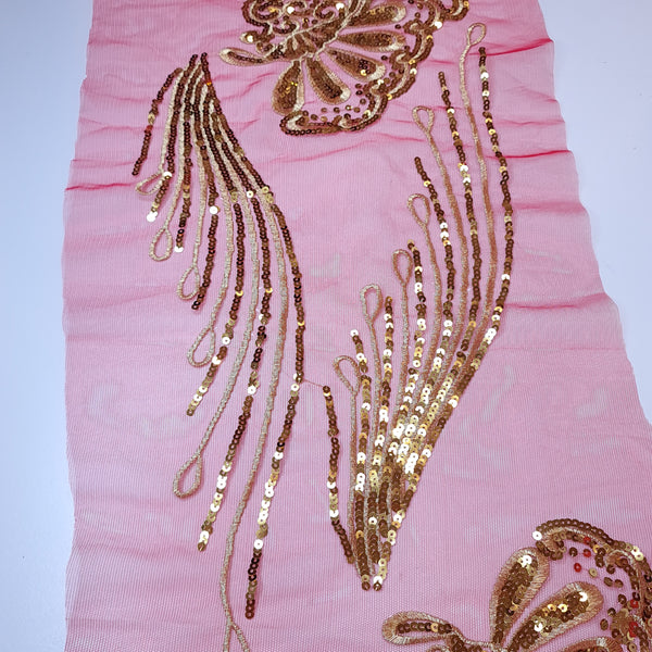 Sequin and embroidery appliques