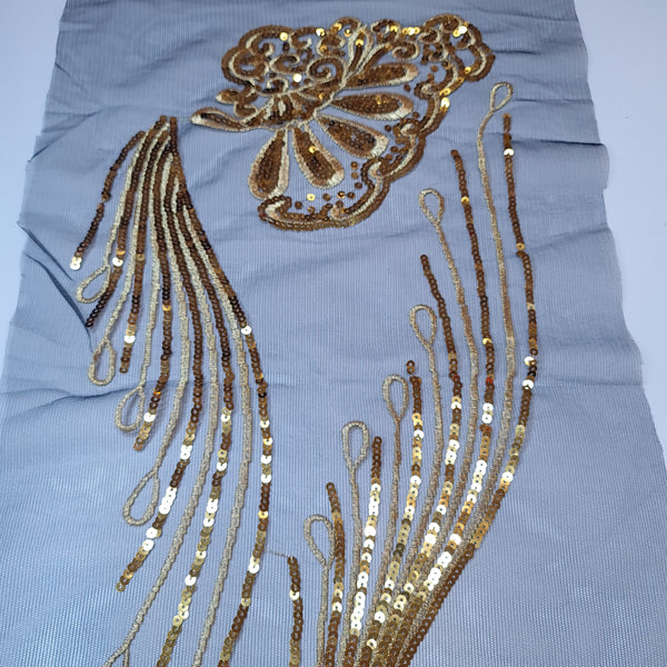 Sequin and embroidery appliques