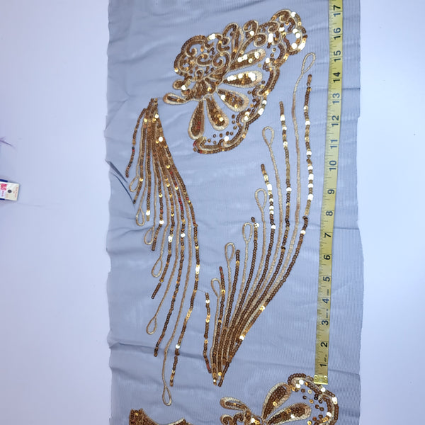 Sequin and embroidery appliques