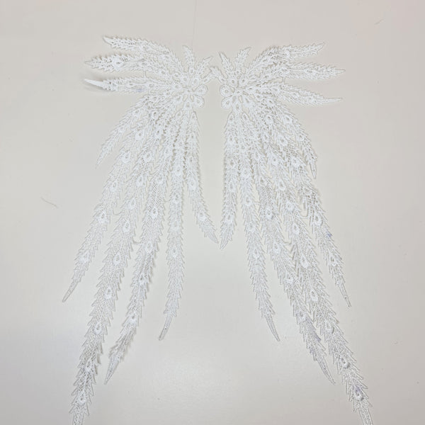 Mirrored Pair Leaf Appliques. 3 Colours