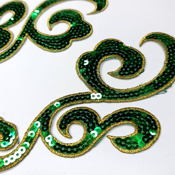 Sequin Applique Mirrored Pair. 6 Colours