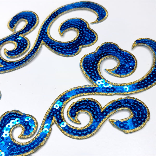 Sequin Applique Mirrored Pair. 6 Colours
