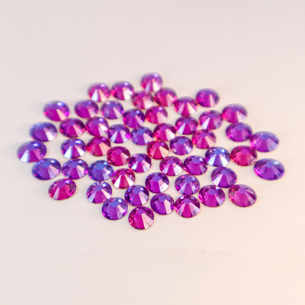 Purple Velvet glass rhinestones