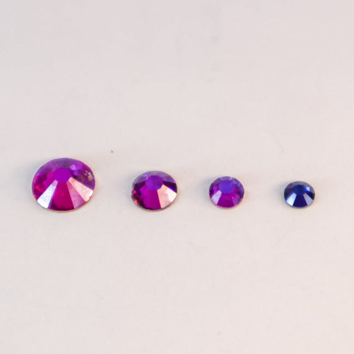 Purple Velvet glass rhinestones