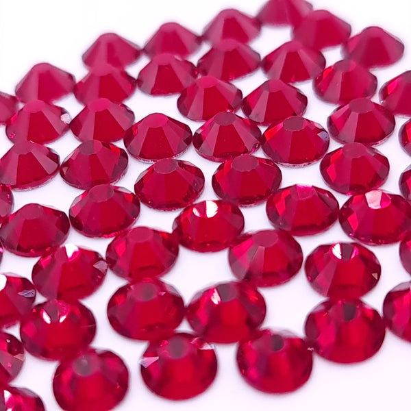 Siam red flatback glass rhinestones