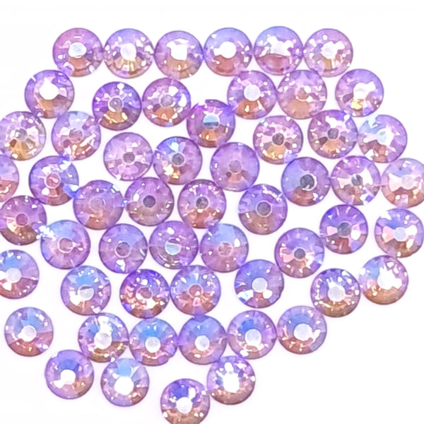 Light amethyst AB flatback glass rhinestones