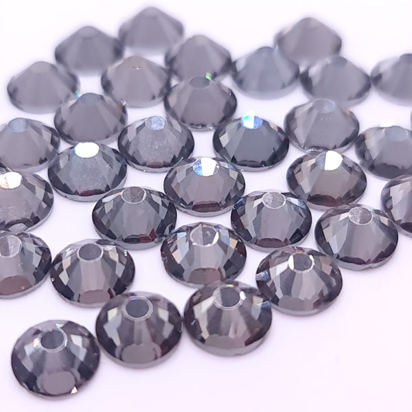 Black Diamond Non-Hotfix Flatback Glass Rhinestones