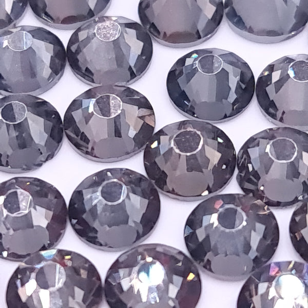 Black Diamond Non-Hotfix Flatback Glass Rhinestones