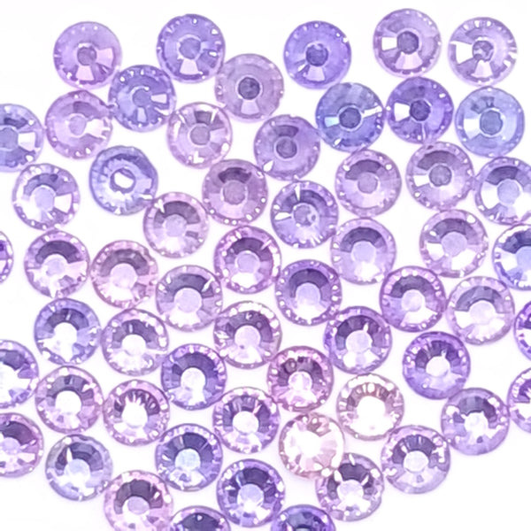 Light purple velvet glass flatback rhinestones