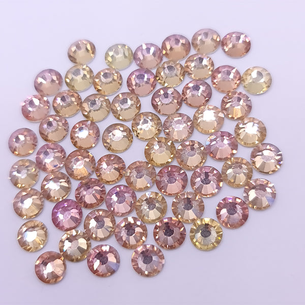 Silk light glass flatback rhinestones