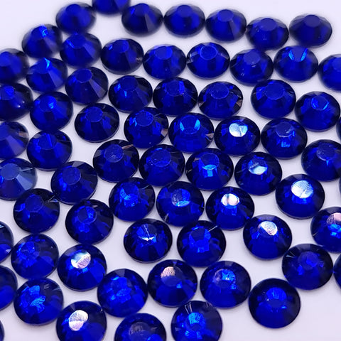 Cobalt Blue Flatback Non Hotfix Glass Rhinestones