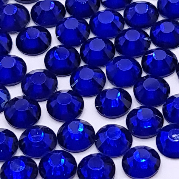 Cobalt Blue Flatback Non Hotfix Glass Rhinestones