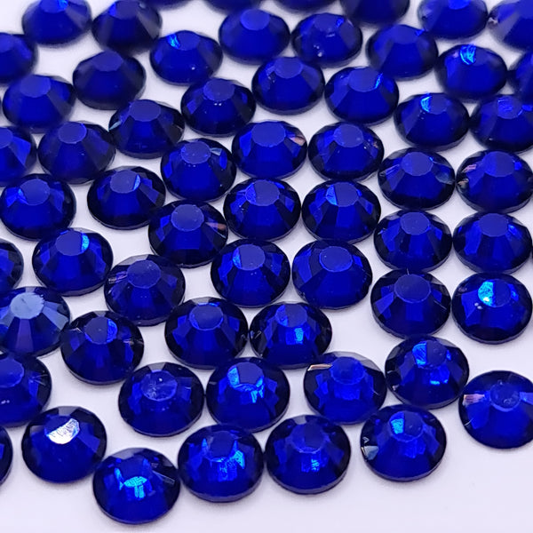 Cobalt Blue Flatback Non Hotfix Glass Rhinestones