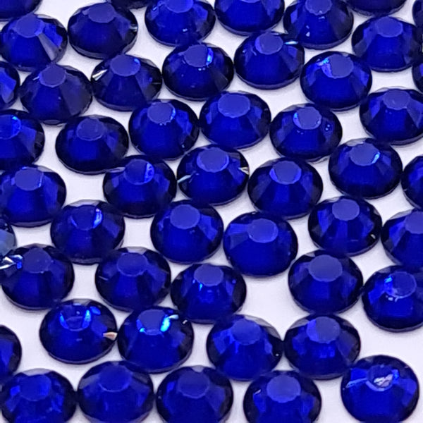 Cobalt Blue Flatback Non Hotfix Glass Rhinestones