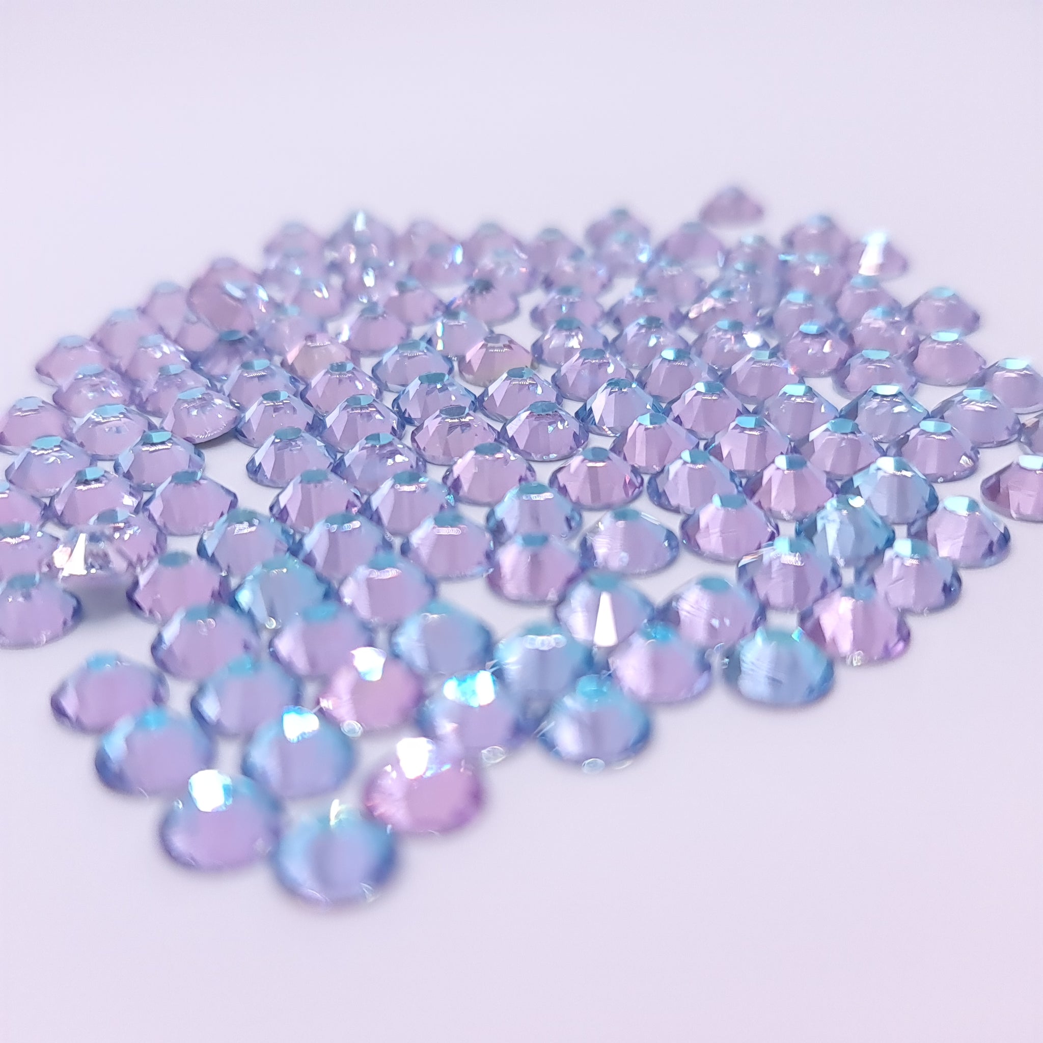 Frozen Blue Non-Hotfix Flatback Glass Rhinestones