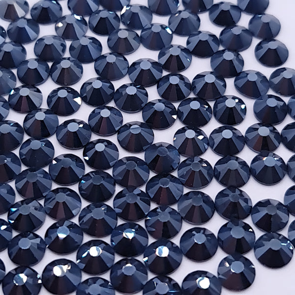 Jet Hematite Non Hotfix Flat Back Glass Rhinestones