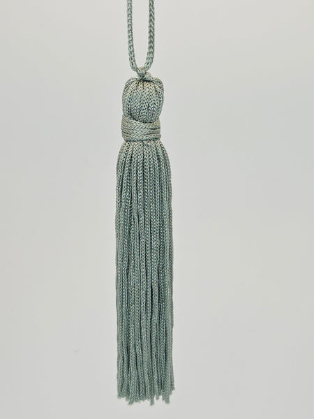 100mm Tassel Grey Green