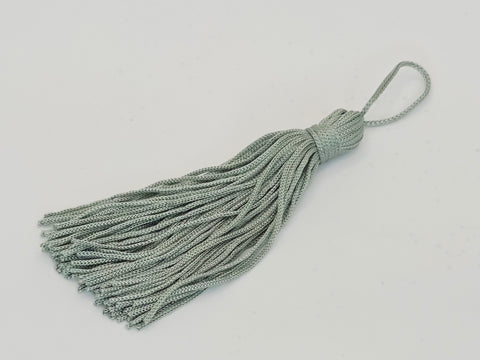 100mm Tassel Grey Green
