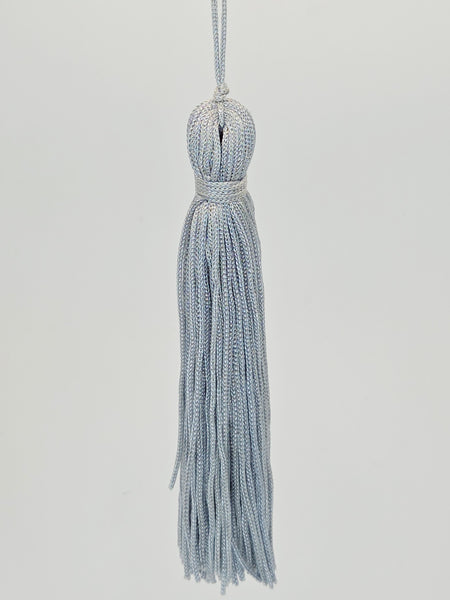 100mm Tassel Grey Blue