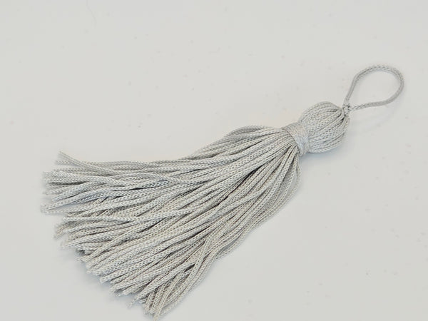 100mm Tassel Grey