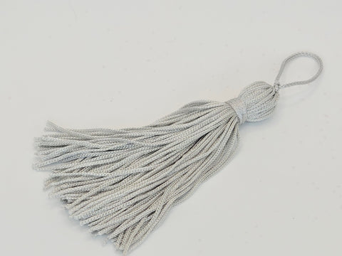 100mm Tassel Grey