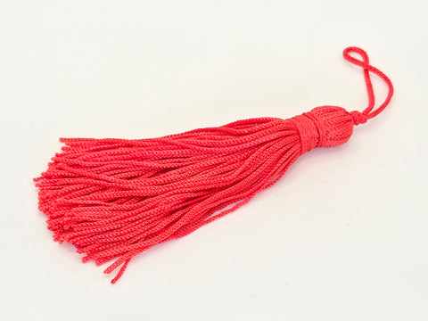 100mm Tassel Coral Red