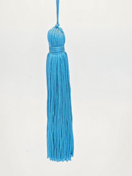 100mm Tassel Peacock Blue