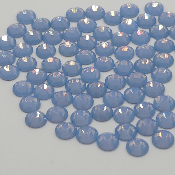 Blue Opal Non-Hotfix Flatback Glass Rhinestones