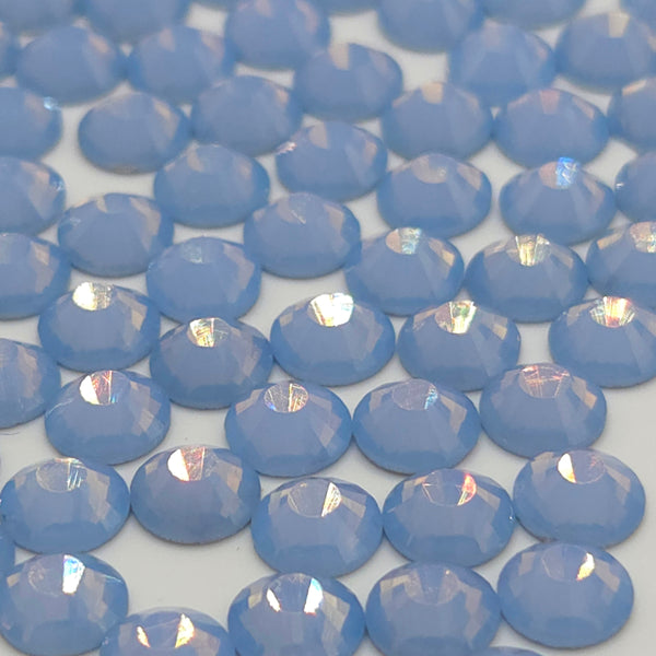 Blue Opal Non-Hotfix Flatback Glass Rhinestones