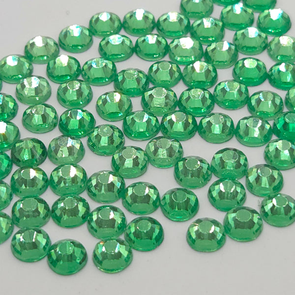 Forest Green Non-Hotfix Flatback Glass Rhinestones