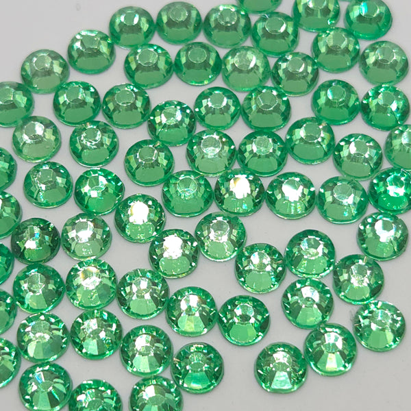 Forest Green Non-Hotfix Flatback Glass Rhinestones