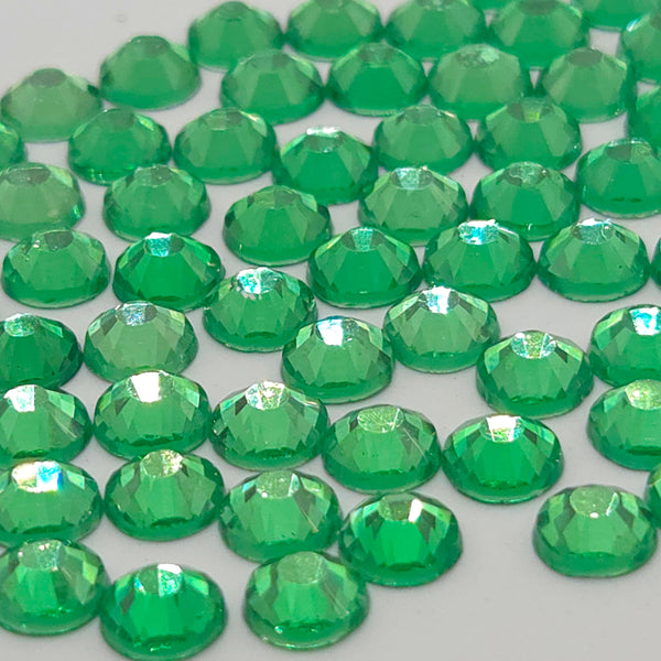 Forest Green Non-Hotfix Flatback Glass Rhinestones