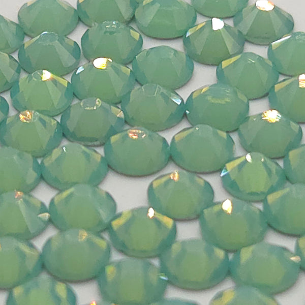 Green Opal Non-Hotfix Flatback Glass Rhinestones
