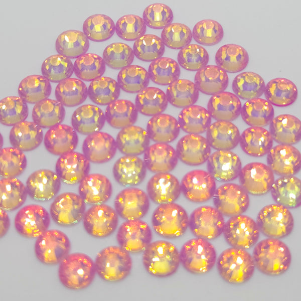 Luminous Opal Rose Non-Hotfix Flatback Glass Rhinestones