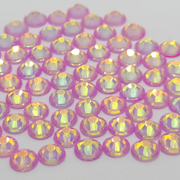Luminous Opal Rose Non-Hotfix Flatback Glass Rhinestones