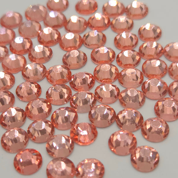 Honey Peach Non-Hotfix Flatback Glass Rhinestones