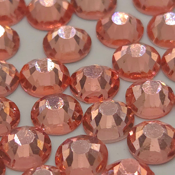 Honey Peach Non-Hotfix Flatback Glass Rhinestones