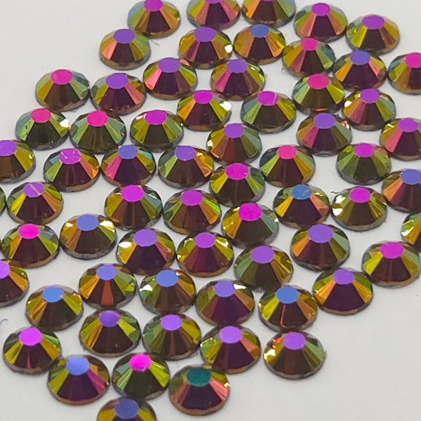 Rainbow Rose Non-Hotfix Flatback Glass Rhinestones