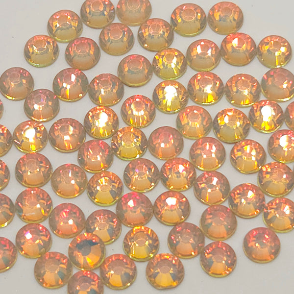 Mocha Opal Salmon Non-Hotfix Flatback Glass Rhinestones